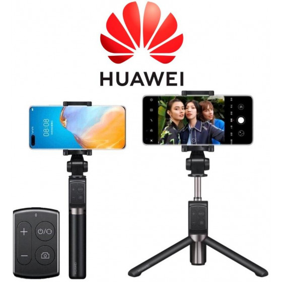 Huawei CF15R Pro Asta Selfie & Tripod con Bluetooth Nero