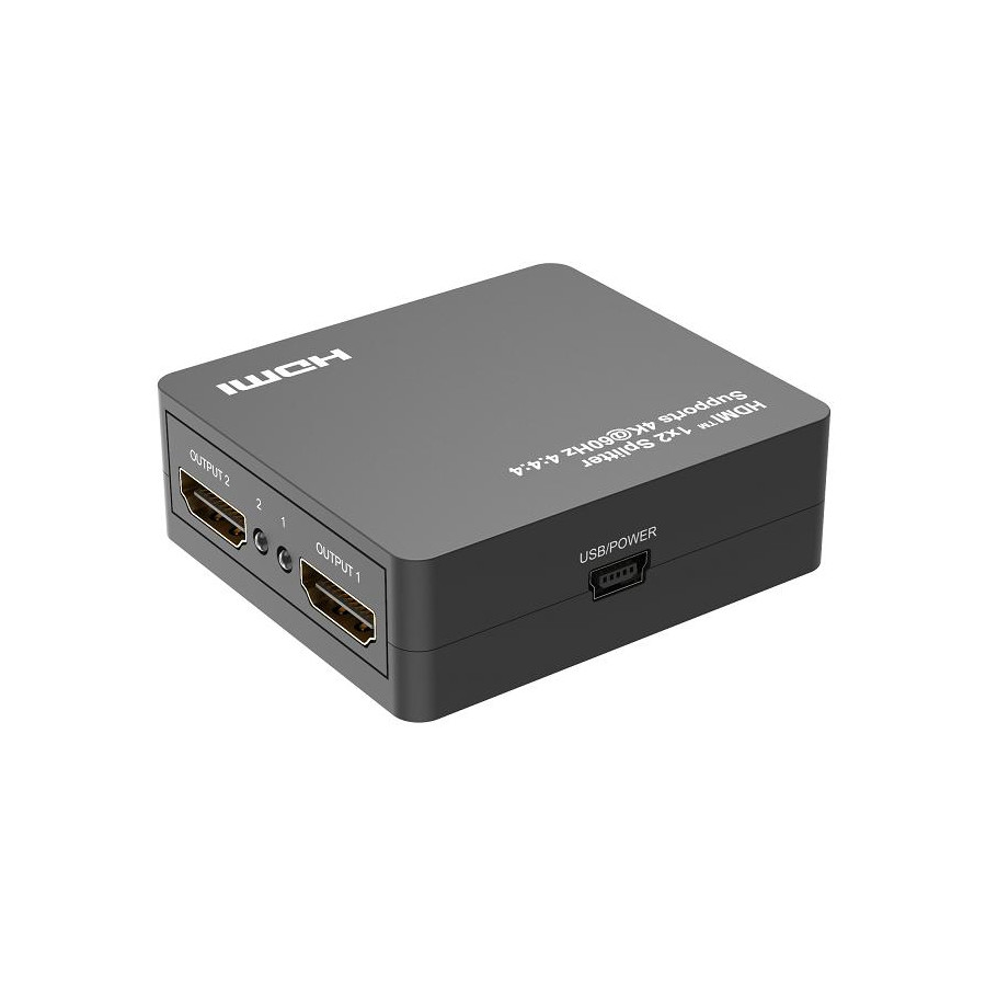 Splitter HDMI 1x2, 18G HDMI 2.0  4K2K@60Hz, downscaler 1080P