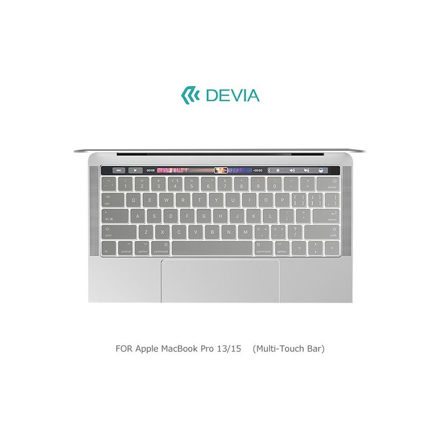 Protezione Tastiera Macbook Pro 13 & 15 con Multi-Touch Bar