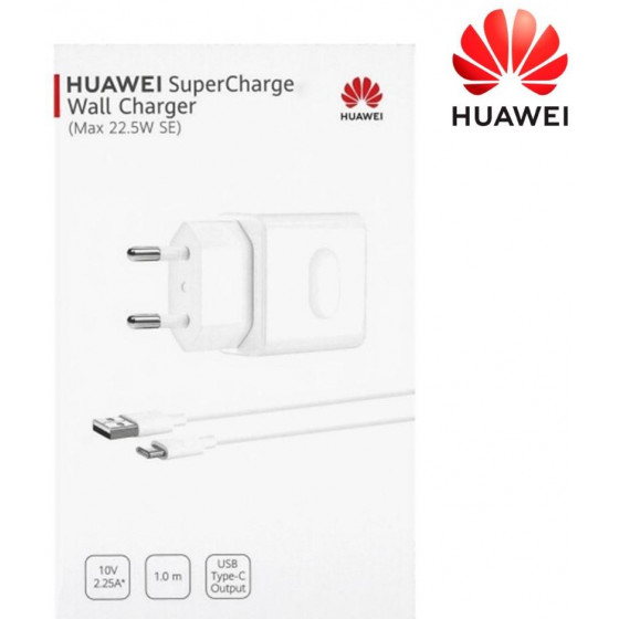 Caricabatteria Huawei CP404 22,50 W Con Cavo Tip-C Bianco