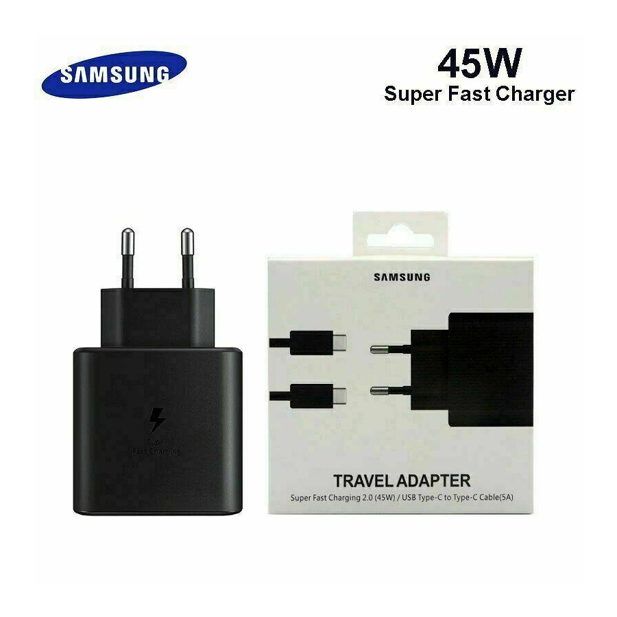 Carica + Cavo C Samsung EP-TA845XBE 5A. 45W Nero