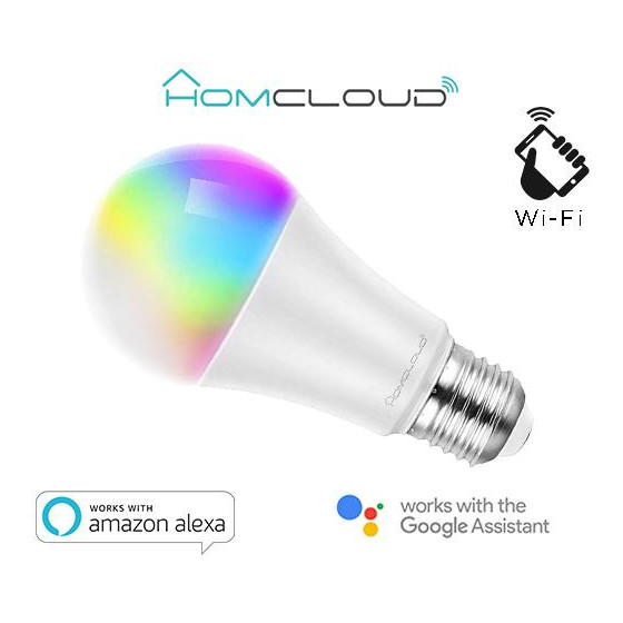 Lampadina Wi-FI RGB+CCT E27 dimmerabile 