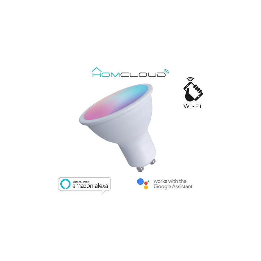 Faretto GU10 ad incasso Wi-FI RGB+BIANCO CALDO dimmerabile