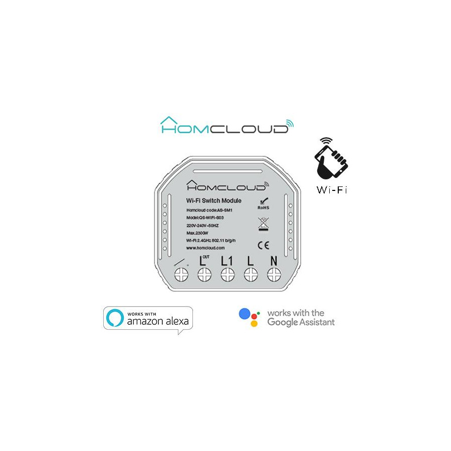 Modulo Interruttore Intelligente Wi-Fi da incasso