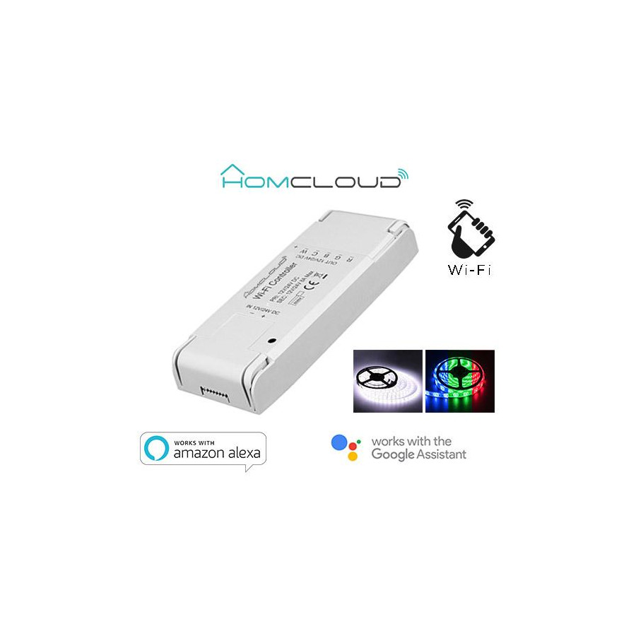 Controller Strisce LED Wi-Fi 12-24V RGB + white