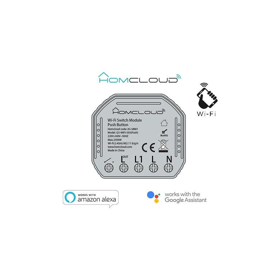 Modulo Pulsante Intelligente Wi-Fi da incasso