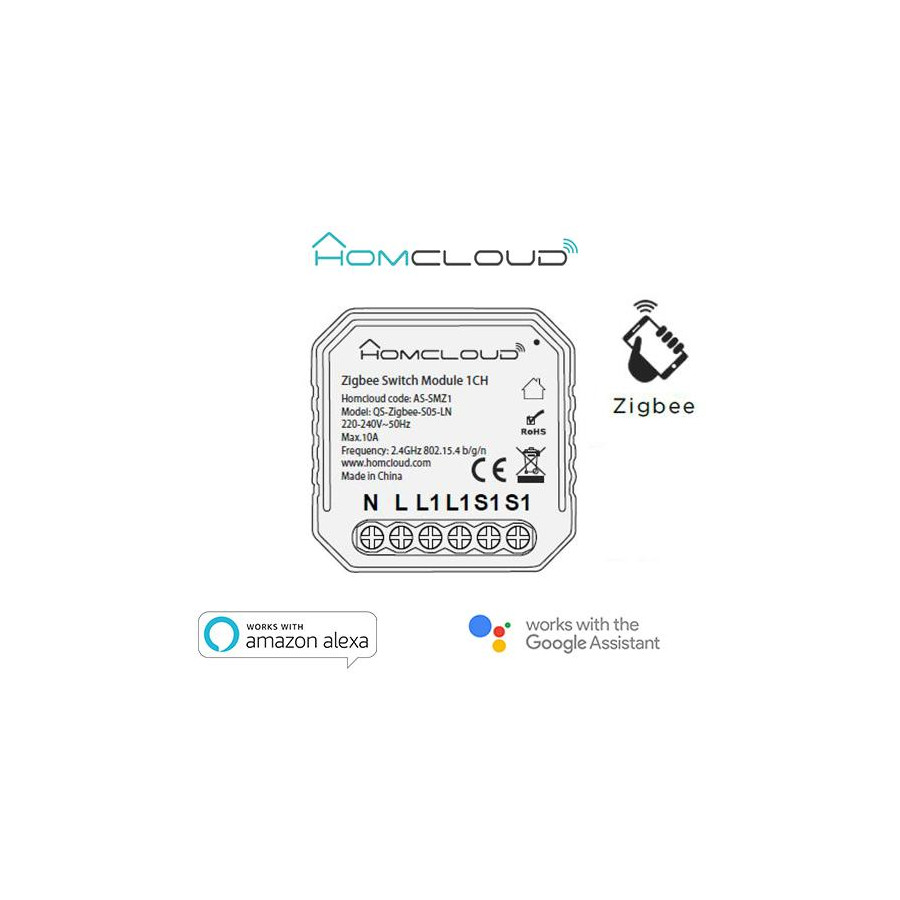 Modulo Interruttore 1 canale Zigbee