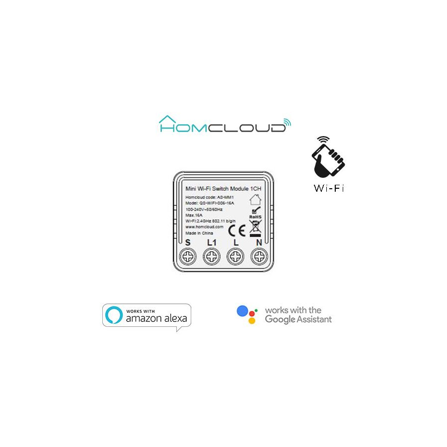 Modulo Interruttore Mini 1 canale Wi-Fi
