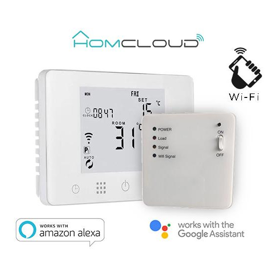 Cronotermostato digitale Homcloud wi-fi con ricevitore RF