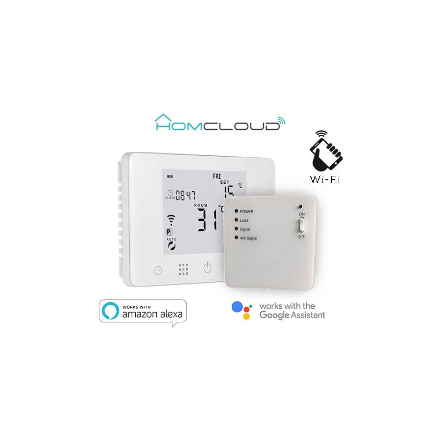 Cronotermostato digitale Homcloud wi-fi con ricevitore RF