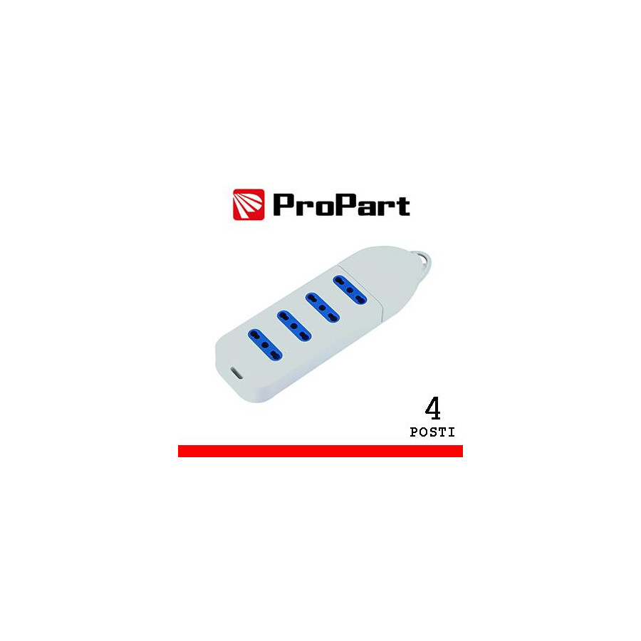 Multipresa 4pos bipasso senza cavo