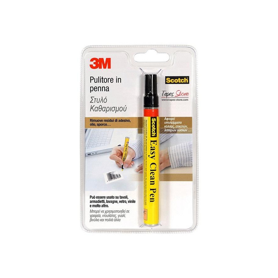 3M Easy Clean Pen Penna Pulitrice rimuove colle adesivi olio