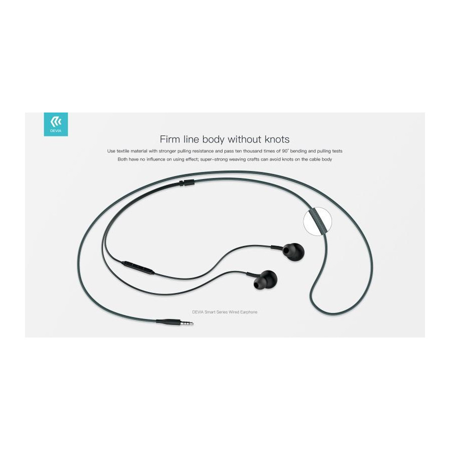 Auricolari Smart Stereo 3.5mm con controllo remoto Bianco