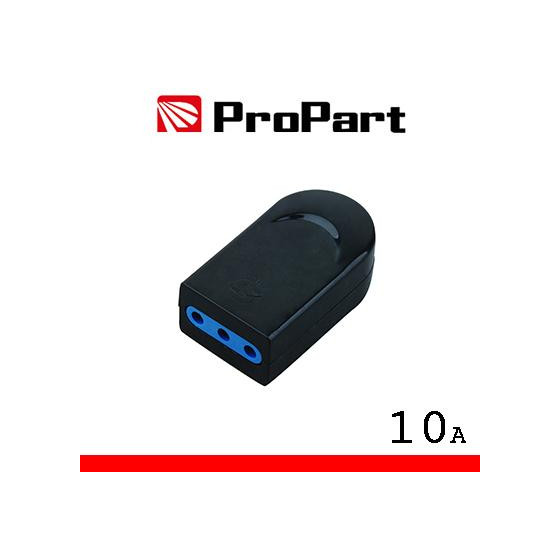 Presa 10A 2P+T nera polybag