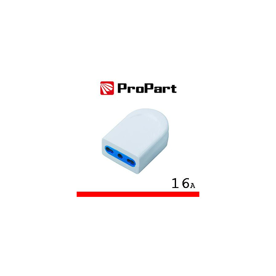 Presa 10/16A 2P+T polybag