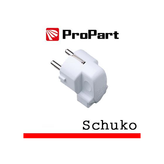 Spina schuko 90° polybag