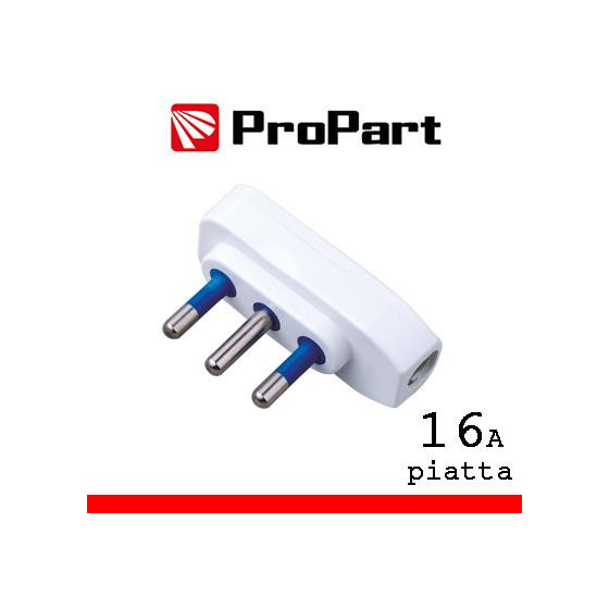 Spina 16A 2P+T piatta polybag