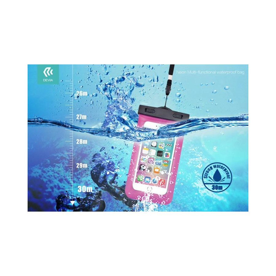 Custodia Waterproof fino 30 Metri Con Presa Auricolare Blu