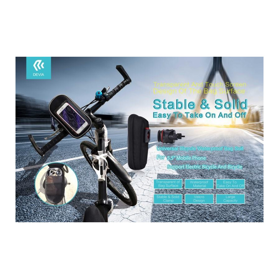 Marsupio da Bici Waterproof Porta Smartphone ed Accessori