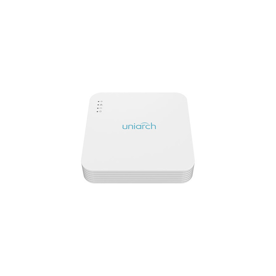 NVR Uniarch 4 Canali 2 Megapixel, Ultra265, 4 Uscite PoE