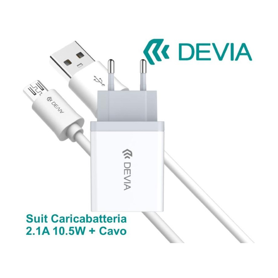 Suit Carica Batteria 2,1A e Cavo m-usb Android