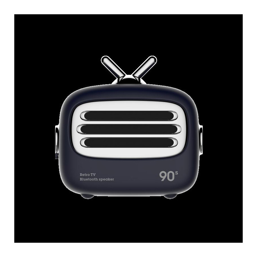 Mini altoparlante Bluetooth 4.2 vintage Blu