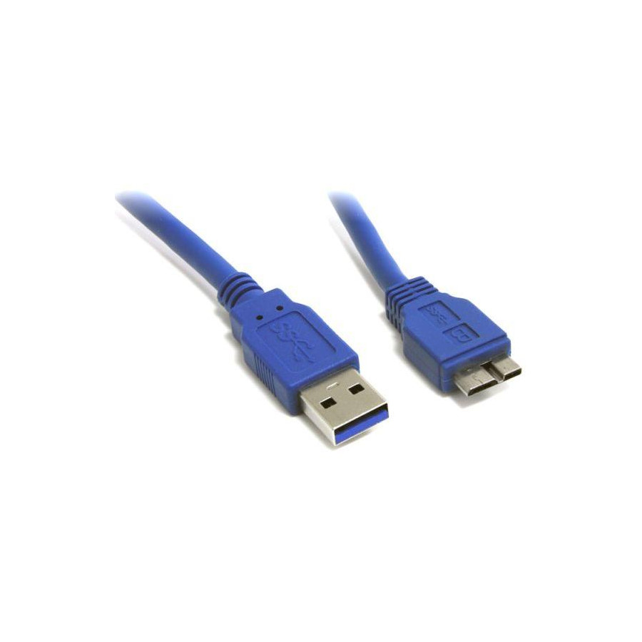 Cavo USB 3.0 1m A-Male to Micro B-Male (Blue)