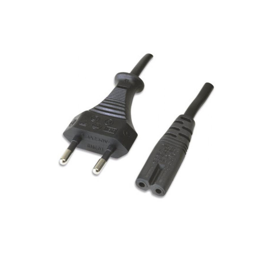 Cavo alimentazione bipolare 1,20mt per notebook - bulk
