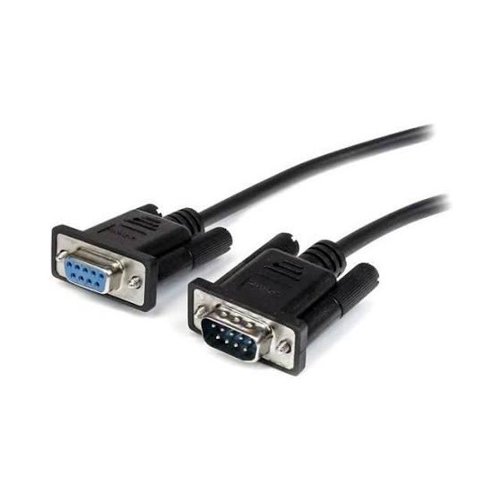 Cavo seriale diretto RS232 DB9 rosso 1,2m - M/F - bulk